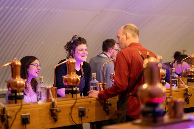 2 hour Gin School Experience in Aberdeen - Distilling Time at the Copper Mini-Still, Then G&T Sampling While You Wait
