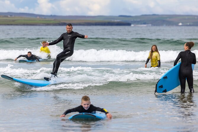 2 hour group lesson (3-16 people) - Surfing in Scotland’s North Sea at Dunnet Sands