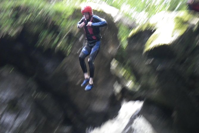Canyoning Half-Day Trip at Keltneyburn from Aberfeldy - Inside the canyon route: swimming, climbing, and cliff jumping