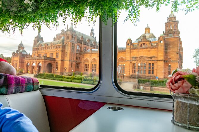 Glasgow Afternoon Tea Experience - The sightseeing route: big Glasgow landmarks, seen from your window