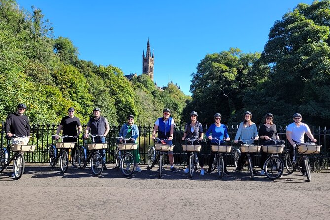 Glasgow Highlights Bike or Ebike Tour - Glasgow University cloisters under the spires, plus the one hill worth planning for