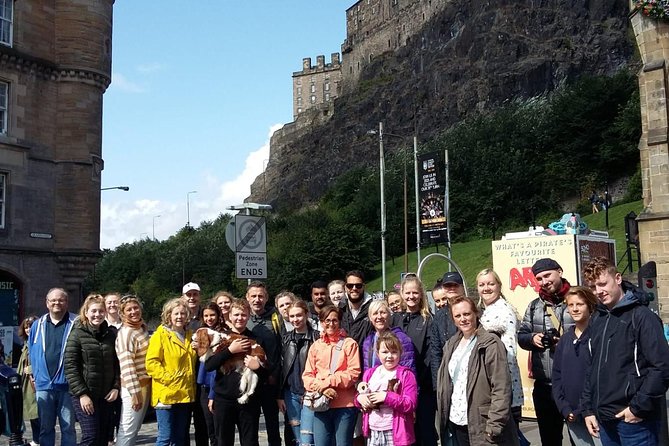 Original Harry Potter Locations Tour in Edinburgh : Guided Tour - Castlehill: the graveyard detail and the original Diagon Alley facade