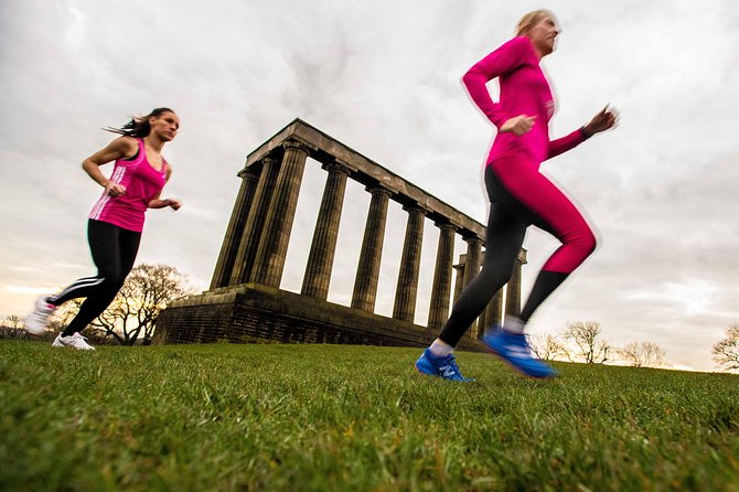 Panoramic Running Tour of Edinburgh - Calton Hill and the Royal Observatory Monuments