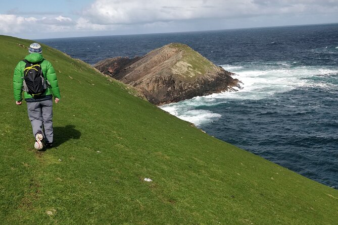 Shetland South Mainland Tour St Ninian Isle and Jarlshof - Hoswick visitor centre: tea, knitwear, and a calm end to the day