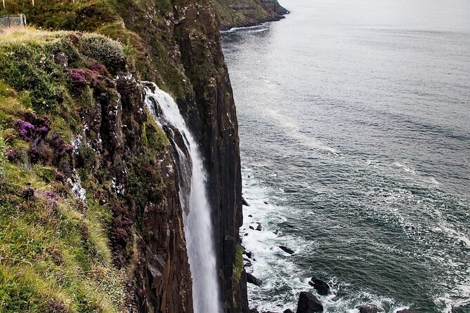 Skye Fairy Pools/ Fairy Glen/ Kilt rock / Old Man Storr - Kilt Rock and Mealt Falls: basalt columns and a dramatic drop