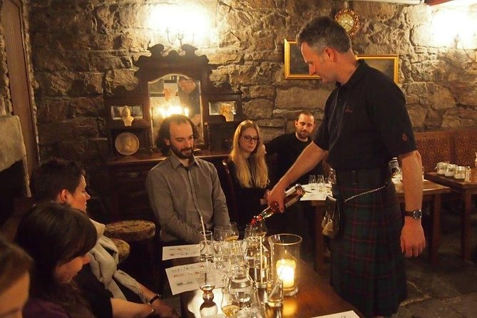 Small Group Edinburgh Whisky Tour and Tasting - Royal Mile walking section: aqua vitae, smugglers, and the Old Town underbelly