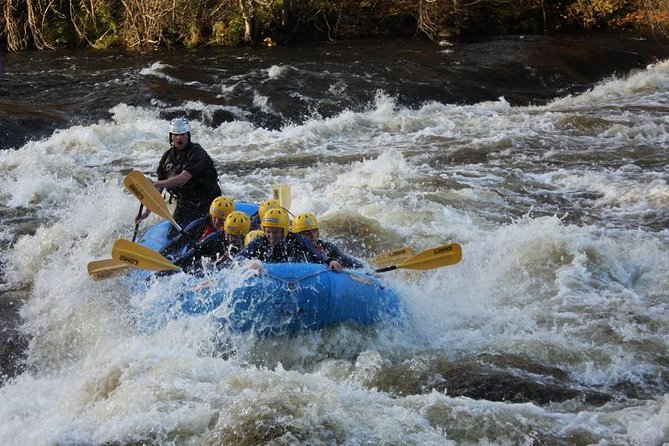 White Water Rafting on the River Tay from Aberfeldy - Zoom Flume, Washing Machine, and the Finale at Grandtully Rapid